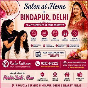 Salon at home in Bindapur Delhi